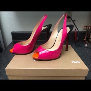 Hot Pink Christian Louboutin Flo Sling